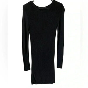 Zara Knit Lightweight Long Sleeve Bodycon Dress